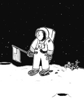 astronaut sketch